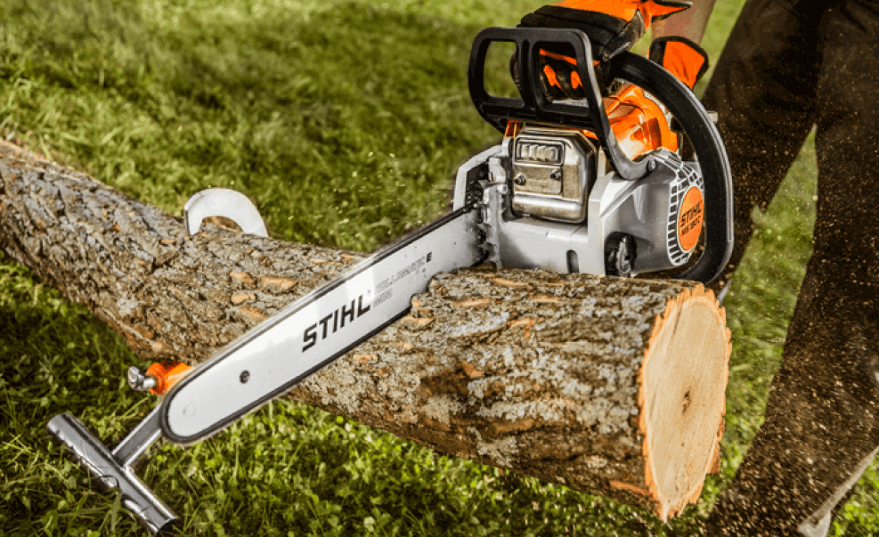 Stihl Chainsaw being repaired at Legacy Small Engines in Kanata
