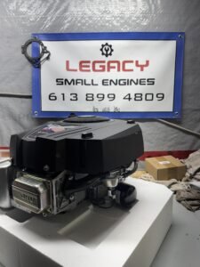 Freshly repaired lawn mower at Legacy Small Engines